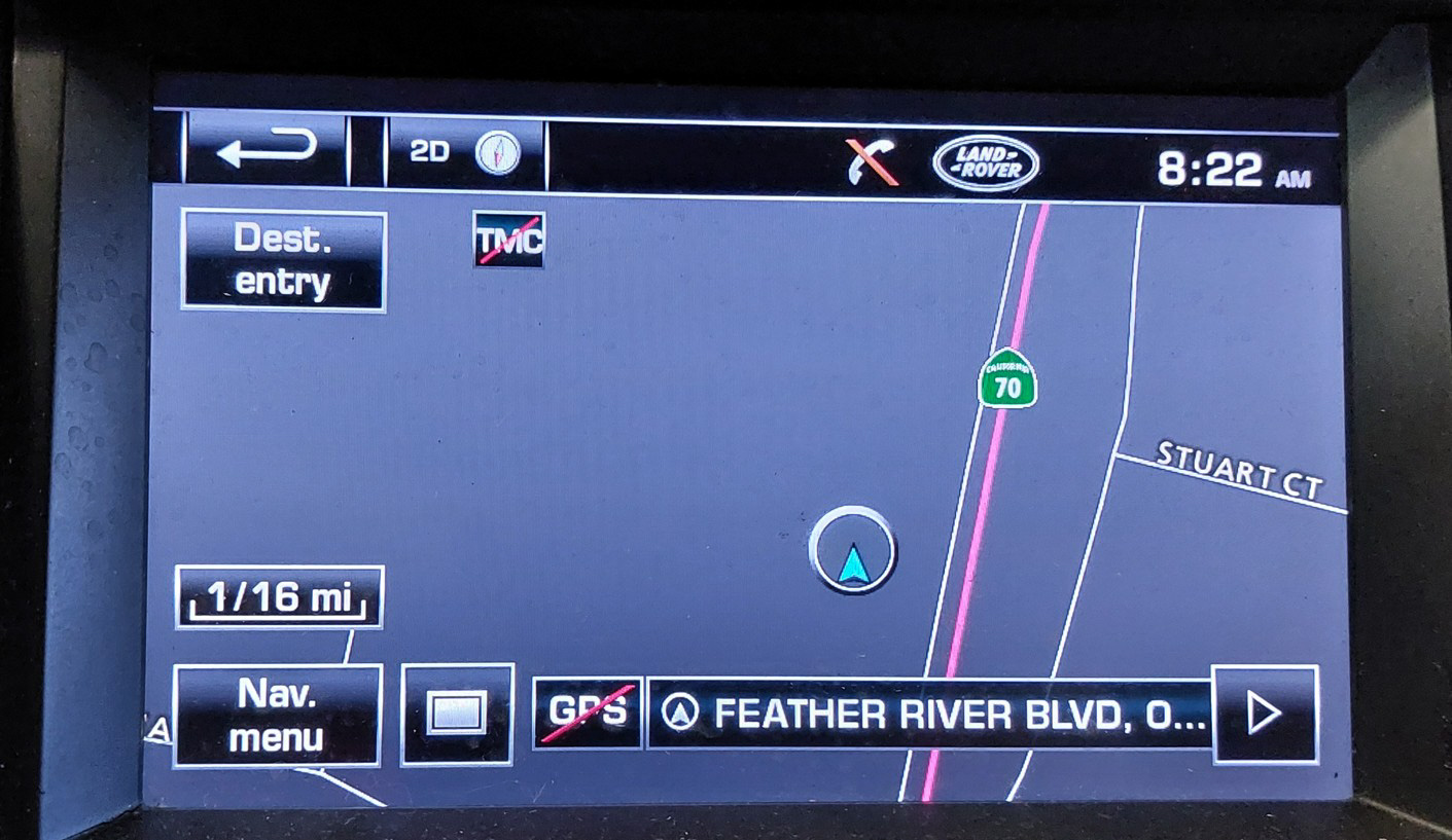 12-13 LR4 RANGE ROVER SPORT (L320) RADIO STEREO GPS NAVIGATION DISPLAY SCREEN — exact item pictured